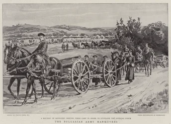 As manobras búlgaras do exército